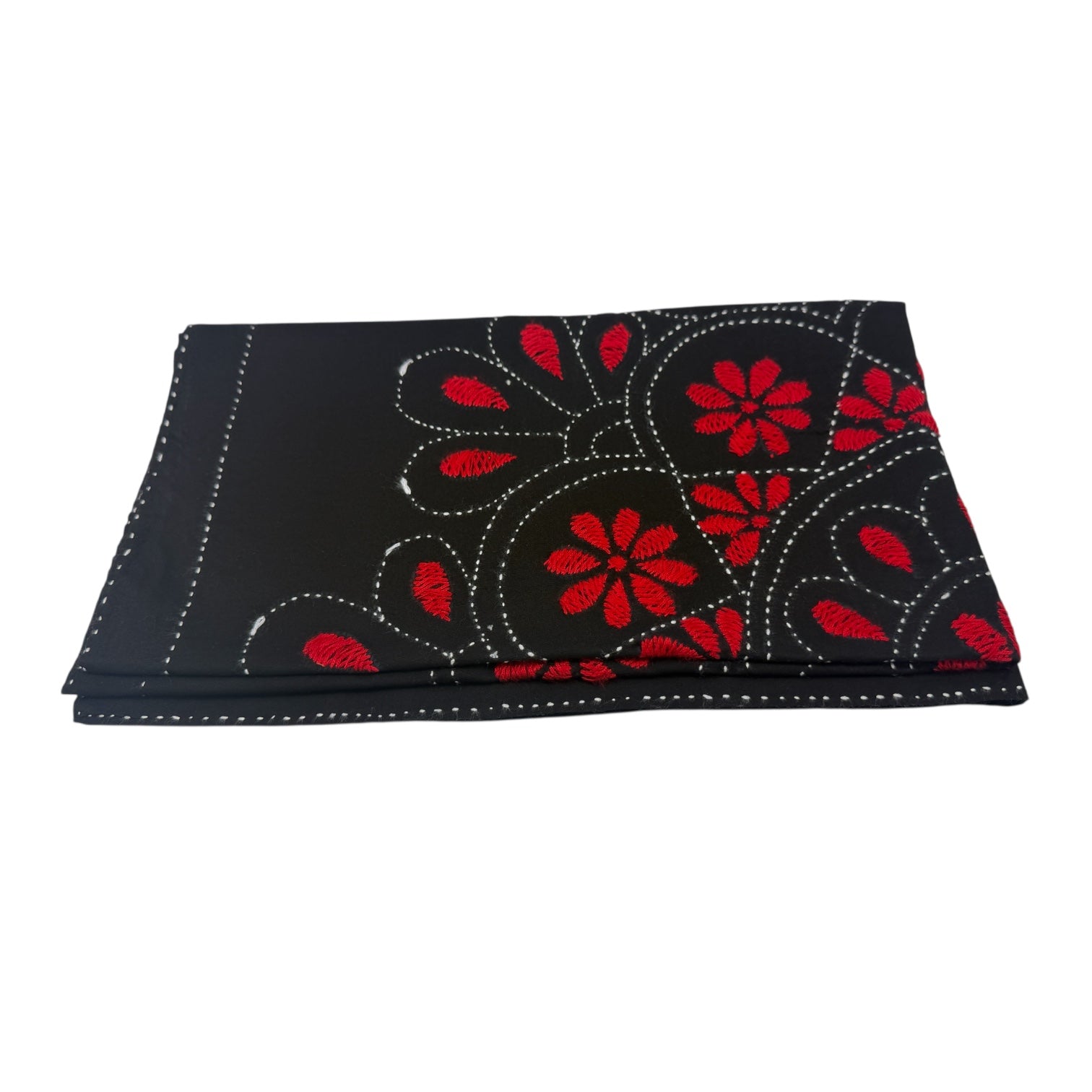 Hand-Embroidered Baby quilt Nokshi Khanta 35×28 Inches, 100% Cotton” vintage style inspired