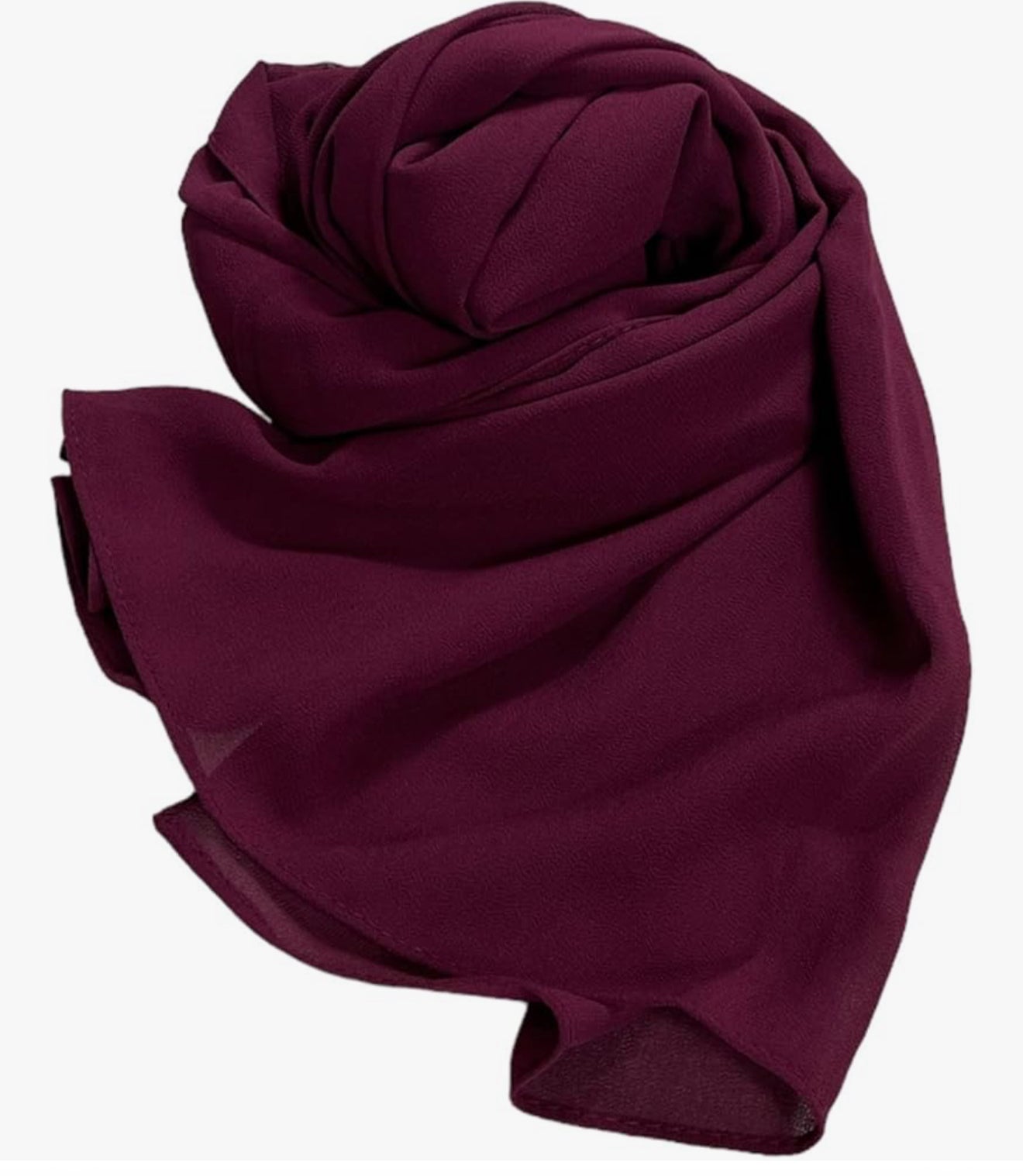Plain Chiffon Hijab for Women – Lightweight Long Modest Scarf